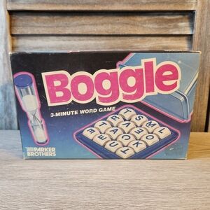 BOGGLE 1992 Parker Brothers Boggle Game  3 Minute Word Game Game Night